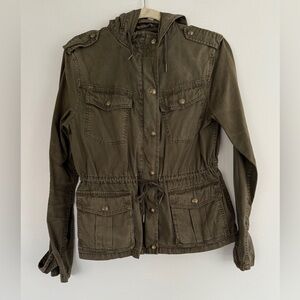 Aritzia Talula Women's Utility Hooded Army Jacket-Size Med.